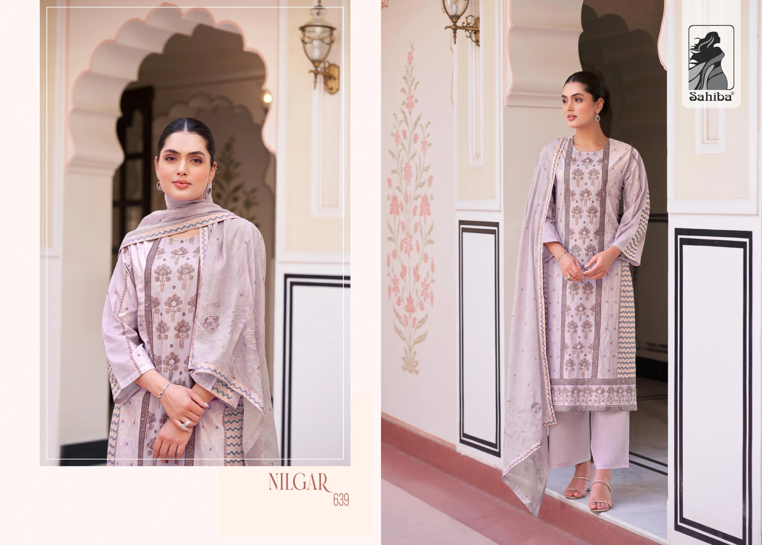 Sahiba Nilgar Pure Cotton Lawn Digital Print Wholesale Fancy Salwar Suit Catalog — Wholesale Salwar Suits, MPA wholesale from Surat - Gallery Image 3